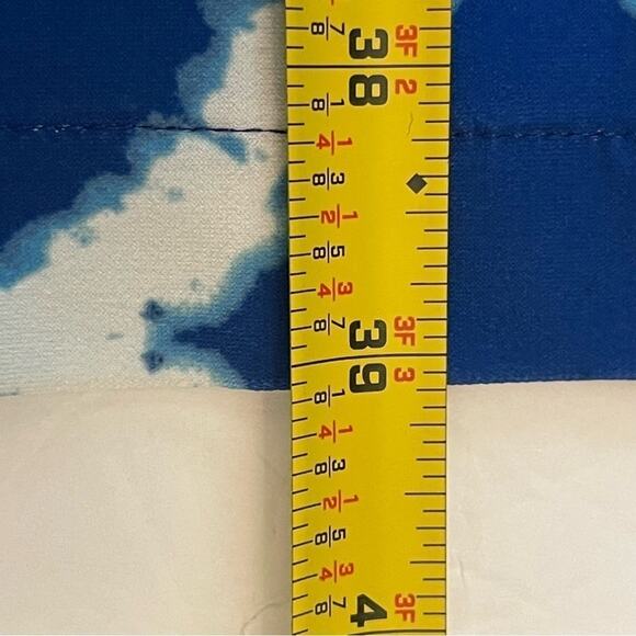 Chico’s Blue Tie Dye Party Cruise Coastal  Grandma Dress NWOT Size 8 - Picture 13 of 16